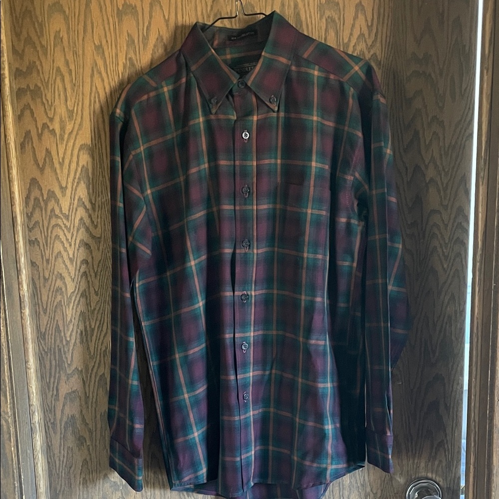 Pendleton Sir Plaid Shirt in Green‎ and Brown